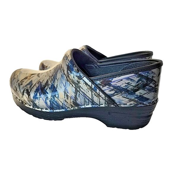 Dansko Professional Clog Patent Leather Criss Cross Multi EU Size 38 US 7.5 8 - Picture 4 of 9